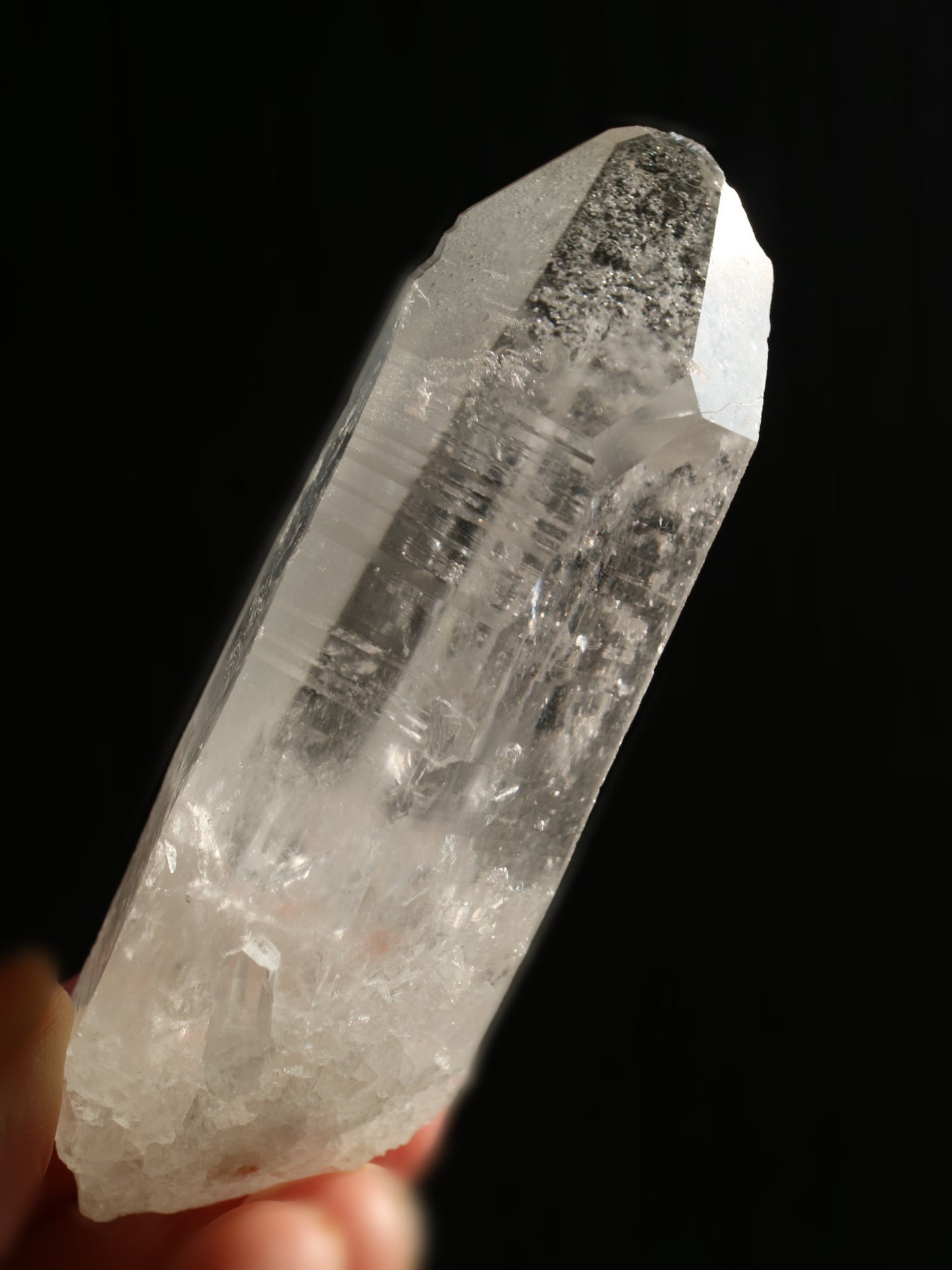 オリジナル鉱山 セラ・ド・カブラル鉱山 レムリアン シード クォーツ ポイント 小 手のひらサイズ Lemurian Seed Quartz Serra do Cabral, MG, Brazil
