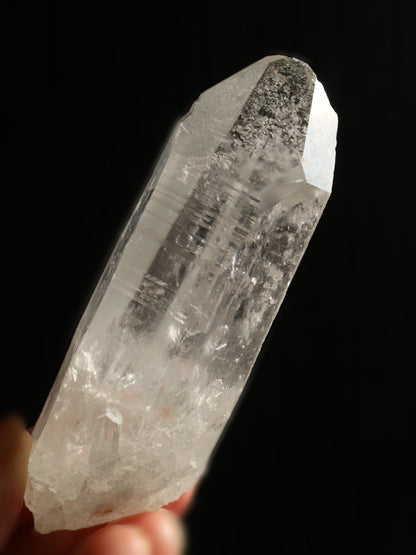 オリジナル鉱山 セラ・ド・カブラル鉱山　レムリアン シード クォーツ ポイント 小 手のひらサイズ Lemurian Seed Quartz  Serra do Cabral, MG, Brazil 
