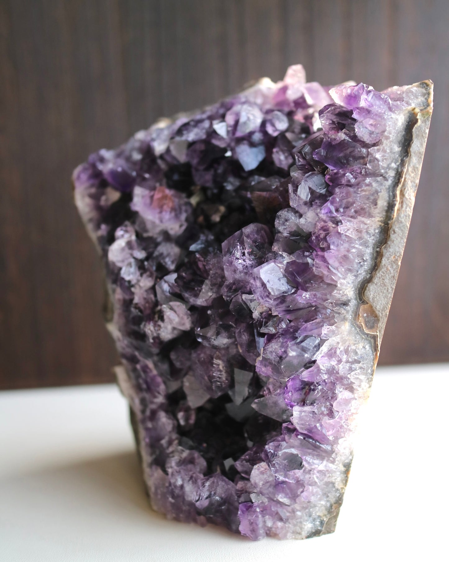 ウルグアイ産 アメジスト    Amethyst from Uruguay 2   14cm x 10.5cm x 8cm、1.65kg
