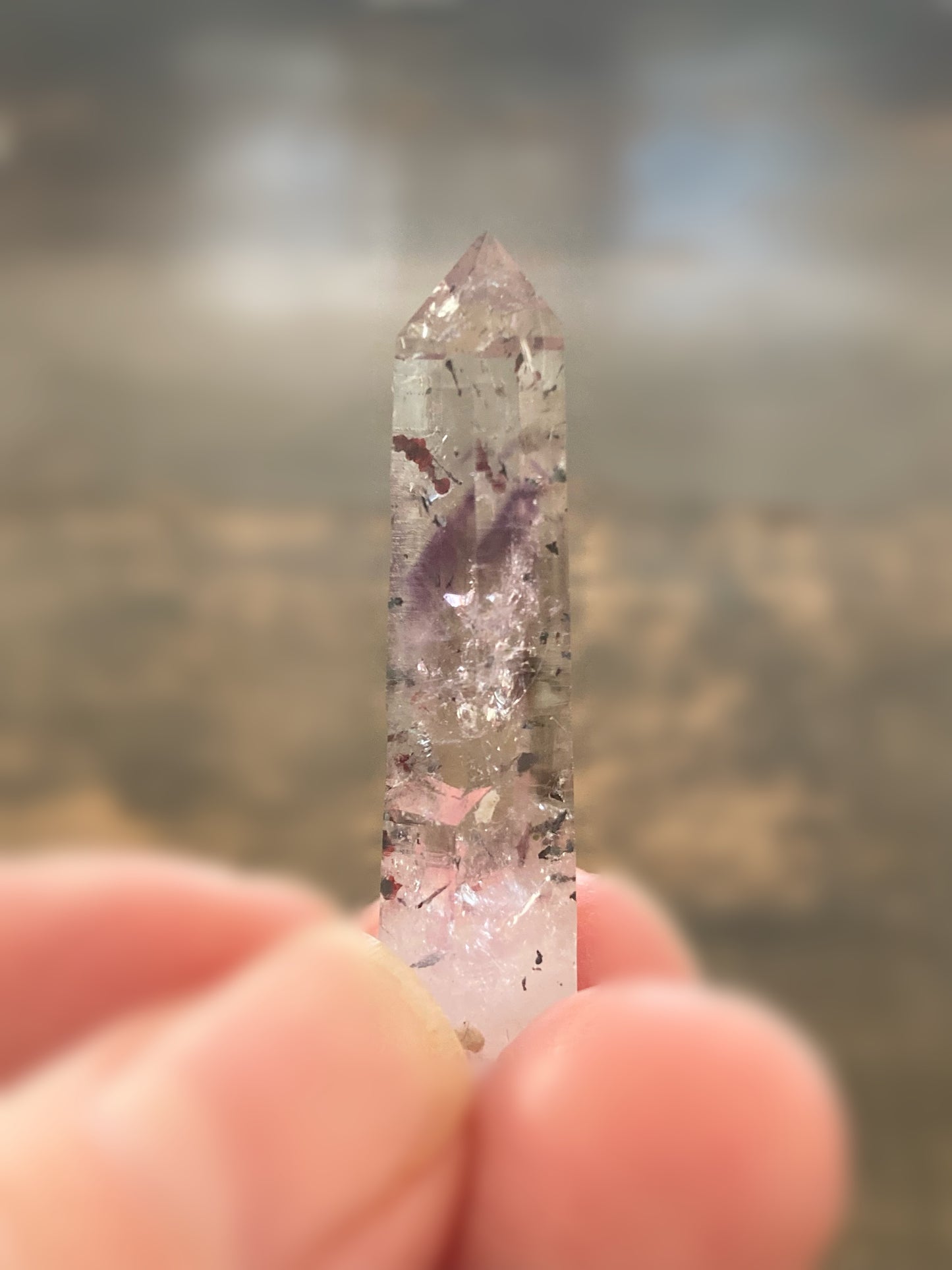 『 ブランドバーグ アメシスト with ヘマタイト 』3  Brandberg Amethyst with Hematite flecks 3