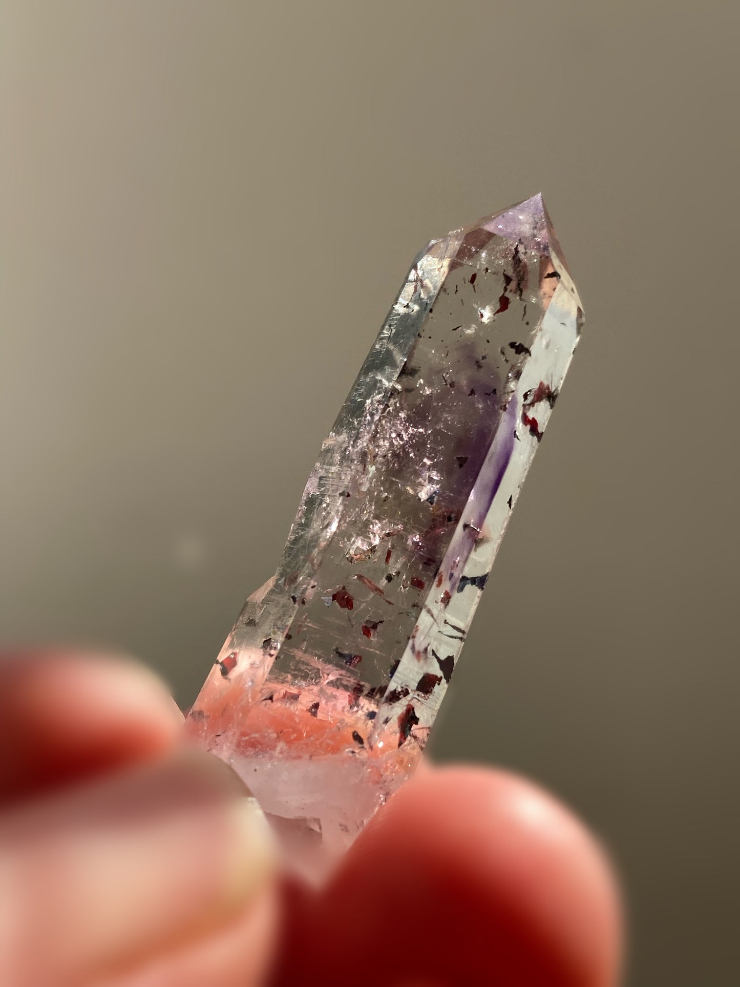 『 ブランドバーグ アメシスト with ヘマタイト 』3  Brandberg Amethyst with Hematite flecks 3