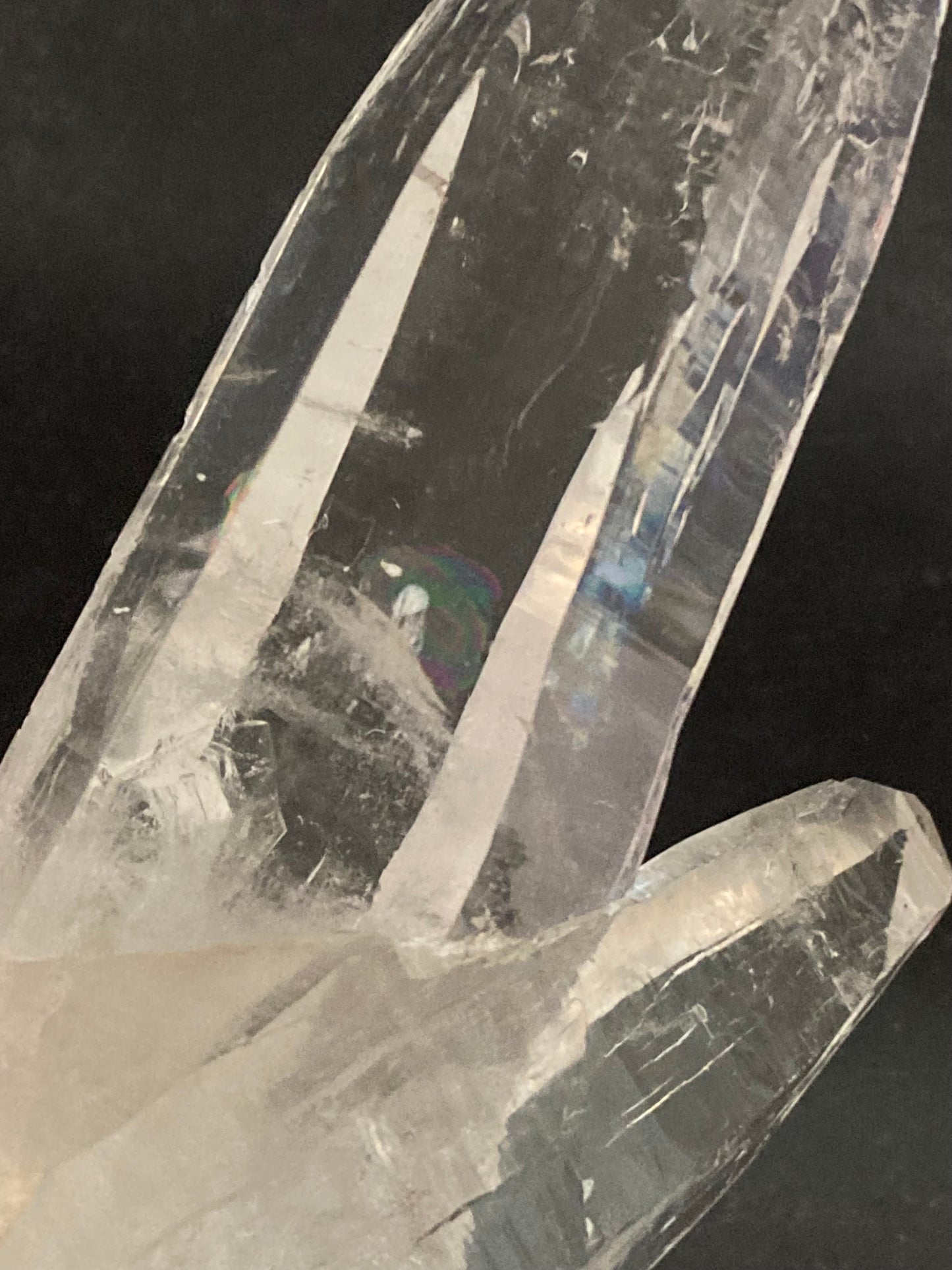 Lemurian Seed Quartz Point, Polished (incl. Stand) 2