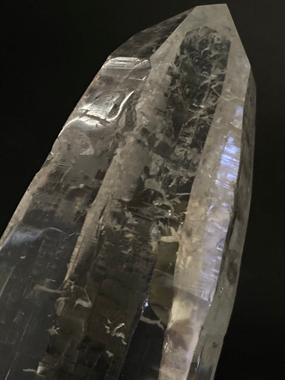 Lemurian Seed Quartz Point, Polished (incl. Stand) 2