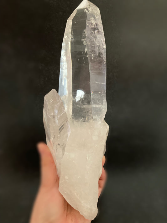 レムリアン シード クォーツ ポイント 磨き (スタンド付き）』2   Lemurian Seed Quartz  (incl. Stand) 2